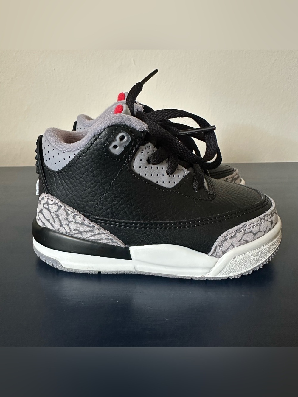Jordan 3 Retro Black Cement Toddler Size 5C Sneaker DM0968-010